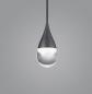 Preview: Helestra DEEP LED Pendelleuchte 3-flammig höhenverstellbar mit Lift Schwarz matt – Design-Pendelleuchte mit warmweißem LED-Licht