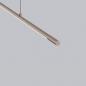 Preview: Helestra LEDA Filigrane LED Balken Pendelleuchte in coffee 133cm