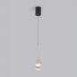 Preview: Helestra DEEP Pendelleuchte LED 9W Schwarz-Gold EASY-LIFT
