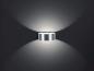 Preview: HELESTRA FOSCA LED Wandleuchte 9 W 580 lm 3000 K Warmweiß 160 mm Aluminium matt indirektes Licht