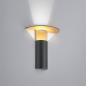 Preview: HELESTRA VIYA Wandleuchte LED schwarz-gold mit indirektem Licht