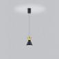 Preview: Helestra LUK LED Pendelleuchte in schwarz-gold dimmbar