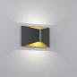 Preview: Helestra LED Wandleuchte VID in schwarz - gold dimmbar IP65