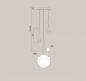 Preview: Helestra DEEP LED Pendelleuchte 3-flammig höhenverstellbar mit Lift Schwarz matt – Design-Pendelleuchte mit warmweißem LED-Licht