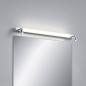 Preview: 60cm Helestra NERO LED Wandleuchte Chrom – Spiegelleuchte mit umschaltbarer Lichtfarbe und schwenkbaren Strahlern