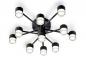 Preview: HELESTRA KALA LED Deckenleuchte 42 W 3350 lm 2700 K Warmweiß 11-flammig dimmbar Casambi-fähig Schwarz matt