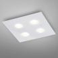 Preview: HELESTRA NOMI LED Deckenleuchte 28 W 3180 lm 2700 K Warmweiß 4-flammig dimmbar Weiß