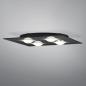 Preview: HELESTRA NOMI LED Deckenleuchte 28 W 3180 lm 2700 K Warmweiß 4-flammig dimmbar Schwarz
