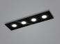 Preview: HELESTRA NOMI LED Deckenleuchte 28 W 3180 lm 2700 K Warmweiß 4-flammig dimmbar Schwarz