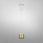 Preview: HELESTRA OVE LED Pendelleuchte 16 W 1130 lm 2700 K Warmweiß dimmbar Weiß Gold