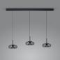Preview: HELESTRA SICA LED Pendelleuchte 3-flammig 27 W 2780 lm 2700 K Warmweiß dimmbar Schwarz matt