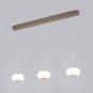 Preview: HELESTRA SAPO LED-Pendelleuchte 3-flammig rund 36 W 3270 lm 2700 K Warmweiß Plus 36° 230 V dimmbar Coffee