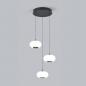 Preview: HELESTRA SAPO LED-Pendelleuchte 3-flammig rund 36 W 3270 lm 2700 K Warmweiß Plus 36° 230 V dimmbar Schwarz