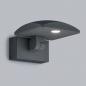 Preview: HELESTRA LUR LED-Wandleuchte 10,5 W 710 lm 3000 K Warmweiß Ra 90 230 V IP54 kippbar Graphit
