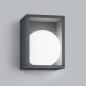 Preview: HELESTRA DAY LED-Wandleuchte 8,3 W 590 lm 3000 K Warmweiß Ra 90 230 V IP65 Graphit
