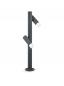 Preview: HELESTRA LOCI LED-Pollerleuchte Graphit 12 W 3000 K Warmweiß 780 lm IP65 schwenkbar