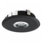 Preview: EVN L23060902 LED Deckeneinbauleuchte Schwarz Ø82 mm Einbaudurchmesser 68 mm