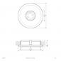 Preview: EVN L23061302 LED Deckeneinbauleuchte Aluminium Ø82 mm Einbaudurchmesser 68 mm