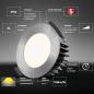 Preview: EVN LED Deckeneinbaustrahler rund Tunable White IP54 Badezimmerstrahler 24V/DC 7W 2700K-6500K