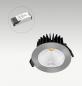 Preview: EVN LC44101302 SOLIDO LED Deckeneinbauleuchte dimmbar 10W 3000K Chrom IP54 Einbaudurchmesser 85mm