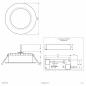 Preview: EVN LD54150125 LED Deckeneinbauleuchte | 15 W | 1380–1580 lm | 3000–5700 K | Ø 145 mm | DALI/DALI-2 dimmbar | Einbaudurchmesser 120 mm