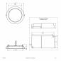 Preview: EVN LED Deckeneinbauleuchte LD54350125 | 35 W | 3500–3800 lm | 3000–5700 K | DALI/DALI-2 | Zentralbatterie geeignet | Ø 228 mm | Einbaudurchmesser 200 mm