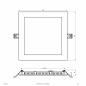 Preview: EVN LED Einbaupanel LDQ220125
