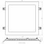 Preview: EVN LED Einbaupanel LDQ300125