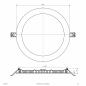 Preview: EVN LED Einbaupanel LDR250125