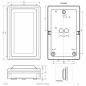 Preview: EVN LED Anbauleuchte aus Aluminium LE66151525