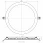 Preview: EVN LED Einbaupanel LPDR300125 | 25 W | 2900–3025 lm | 3000–4000 K | Ø 300 mm | DALI/DALI-2 Push-L dimmbar | Einbaudurchmesser 280 mm
