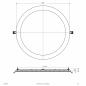 Preview: EVN LED Einbaupanel LPDR500125 | 38 W | 4598–4788 lm | 3000–4000 K | Ø 500 mm | DALI/DALI-2 Push-L dimmbar | Einbaudurchmesser 485 mm