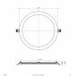 Preview: EVN LED Einbaupanel, schaltbar LPSR400125