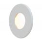 Preview: EVN LED Wandeinbauleuchte weiß IP44 12V/DC 0.6W 3000K warmweißem Licht feuchtraumgeeignet  EinbauØ55