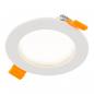 Preview: EVN LED Einbaupanel mit universalweißem Licht rund weiß IP44 5W 4000K 400lm EinbauØ75