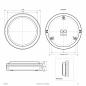 Preview: EVN LED Anbauleuchte aus Aluminium LR66251525