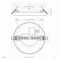 Preview: EVN LED Panel mit verstellbarem Lochausschnitt NDRV220125