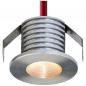 Preview: EVN Sehr sparsamer LED Decken-Einbaustrahler mit warmweißem Licht rund EDS IP20 1W 3000K EinbauØ20