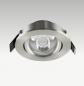 Preview: EVN P-LED Deckenleuchte rund schwenkbar chrom-sat. IP20 3000K 3W 210lm EinbauØ55