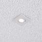 Preview: EVN P-LED Decken-Einbaustrahler mit warmweißem Licht feuchtraumgeeignet quad. schwenkbar weiß IP44 3W 3000K EinbauØ50