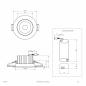 Preview: EVN LED Downlight schwenkbar, dimmbar, IP65 P65130140