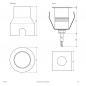 Preview: EVN LED Bodeneinbauspot Terrasse und Einfahrtbeleuchtung IP67 12V/DC 1.5W 3000K 59lm EinbauØ36
