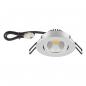 Preview: EVN LED Decken-Einbaustrahler mit neutralweißem Lichtr und schwenkbar chrom matt IP20 6W 4000K 683lm 90Ra EinbauØ68