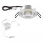 Preview: EVN PC20D91427 COB-LED Deckeneinbauleuchte DALI-2 8,4 W 2700 K 960 lm CRI 90 Chrom Aluminium schwenkbar Einbaudurchmesser 68 mm