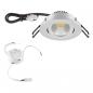Preview: EVN PC20D91540 COB LED Deckeneinbauleuchte 8,4W 4000K Chrom DALI DALI-2 Einbaudurchmesser 68 mm