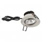 Preview: EVN PC650061340 COB-LED Deckeneinbauleuchte 6W 4000K Edelstahl IP65 (Einbaudurchmesser 68 mm)