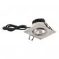 Preview: EVN PC654061302 COB LED Deckeneinbauleuchte 6W 3000K Edelstahl schwenkbar IP65 Einbaudurchmesser 68 mm