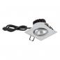 Preview: EVN PC654061502 COB LED Deckeneinbauleuchte 6W 3000K Chrom schwenkbar IP65 Einbaudurchmesser 68 mm
