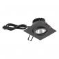 Preview: EVN PC654061602 COB LED Deckeneinbauleuchte 6W 3000K Anthrazit IP65 schwenkbar Einbaudurchmesser 68 mm