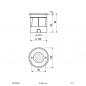 Preview: EVN LED Bodeneinbauleuchte flach rund IP67 3W 3000K 235lm EinbauØ100 überfahrbar für Parkplatz